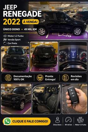 JEEP RENEGADE 1.3 T270 TURBO FLEX SPORT AT6
